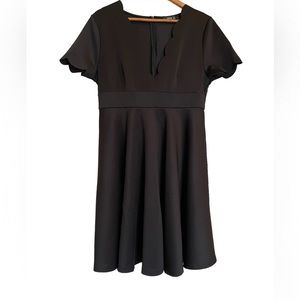 SHEIN Black V-Neck Dress